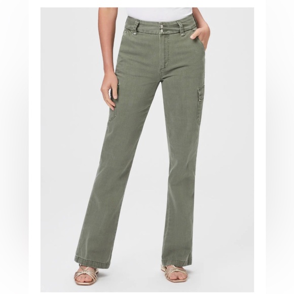 PAIGE Denim - Paige Dion Cargo Trousers Vintage Ivy Green
